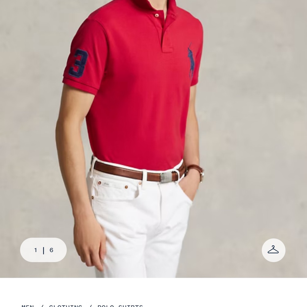 Polo by Ralph Lauren Red Men's Shirt